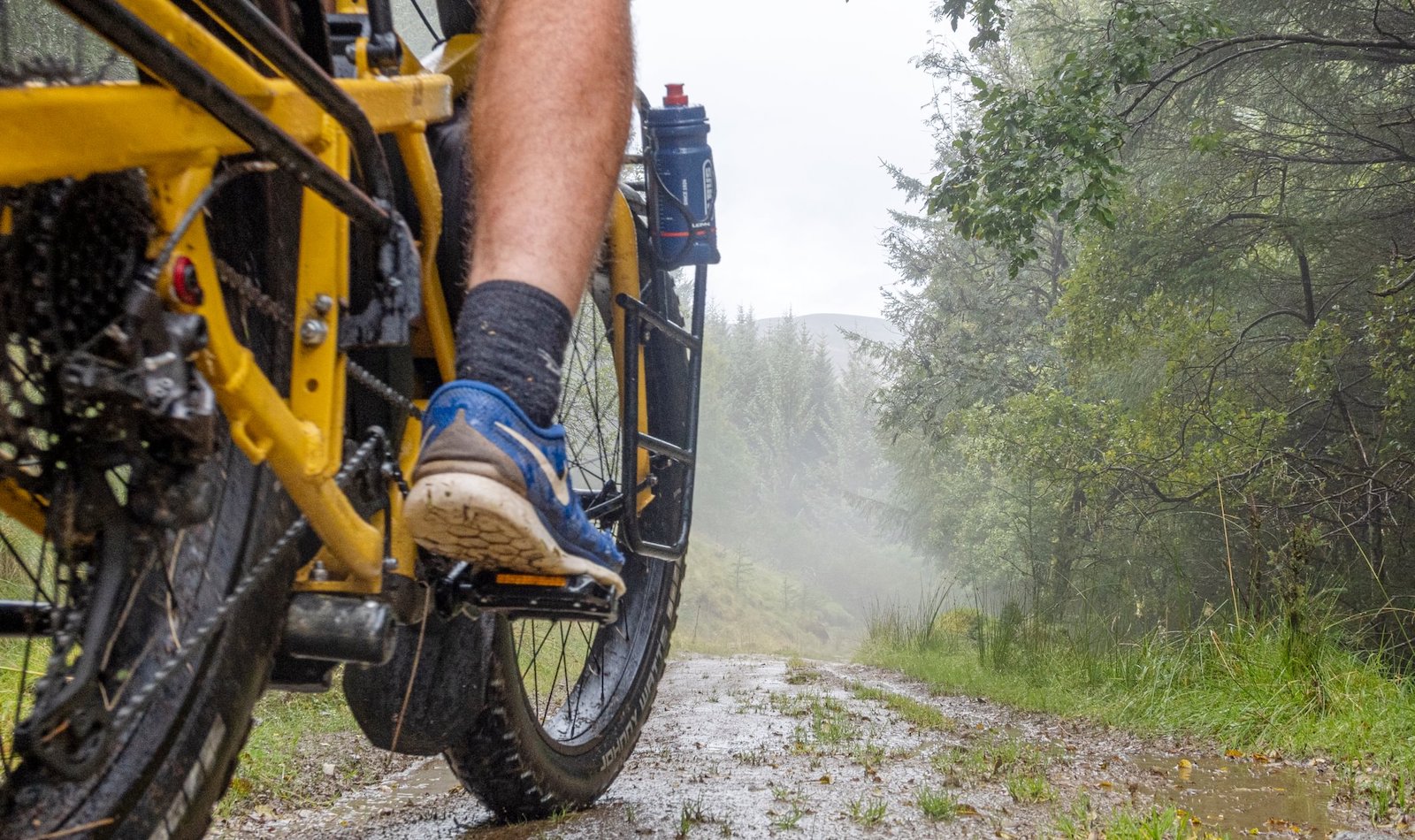 Riding deep into the mountains
