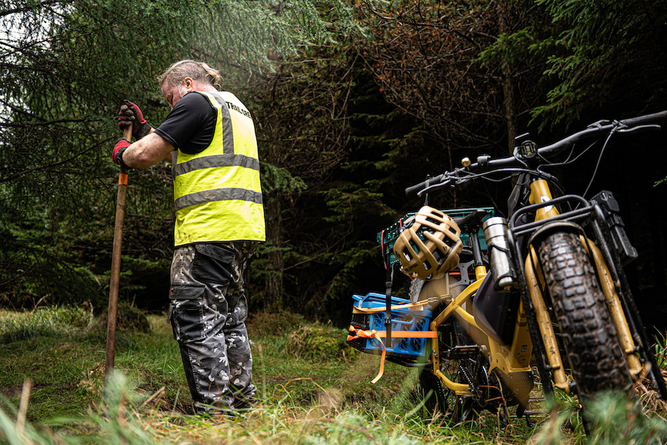 Setting up the EMTB course
